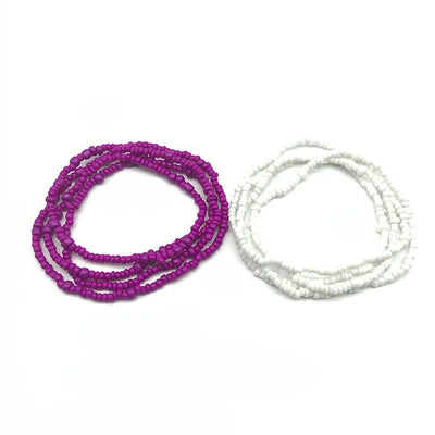 Bohemia Colorful Beaded Elasticity Waist Belly Chain for Women Girl 2023 Fashion Summer Beach Waistband Bikini Beads Jewelry