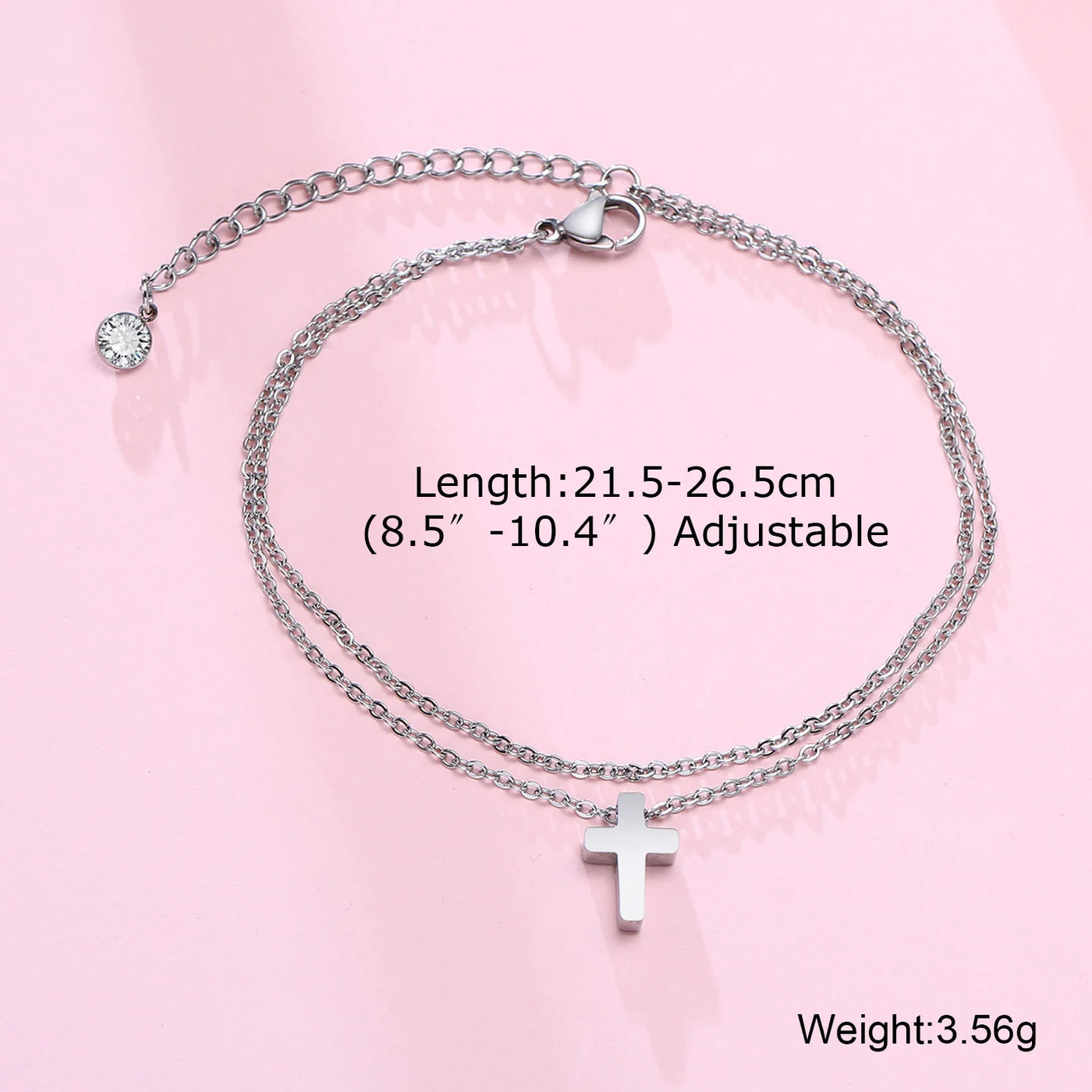 Figaro Chain Anklet for Men & Women, Everyday Adjustable Dainty Anklet