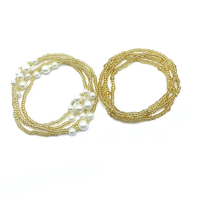 Bohemia Colorful Beaded Elasticity Waist Belly Chain for Women Girl 2023 Fashion Summer Beach Waistband Bikini Beads Jewelry