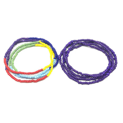 Bohemia Colorful Beaded Elasticity Waist Belly Chain for Women Girl 2023 Fashion Summer Beach Waistband Bikini Beads Jewelry