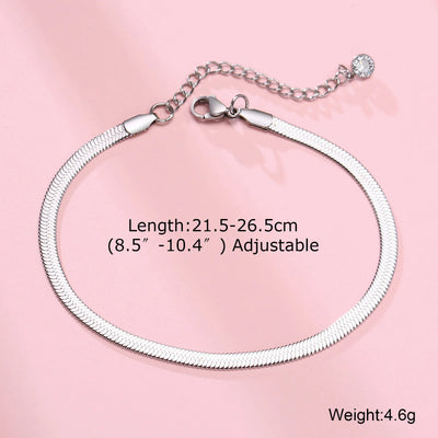 Figaro Chain Anklet for Men & Women, Everyday Adjustable Dainty Anklet