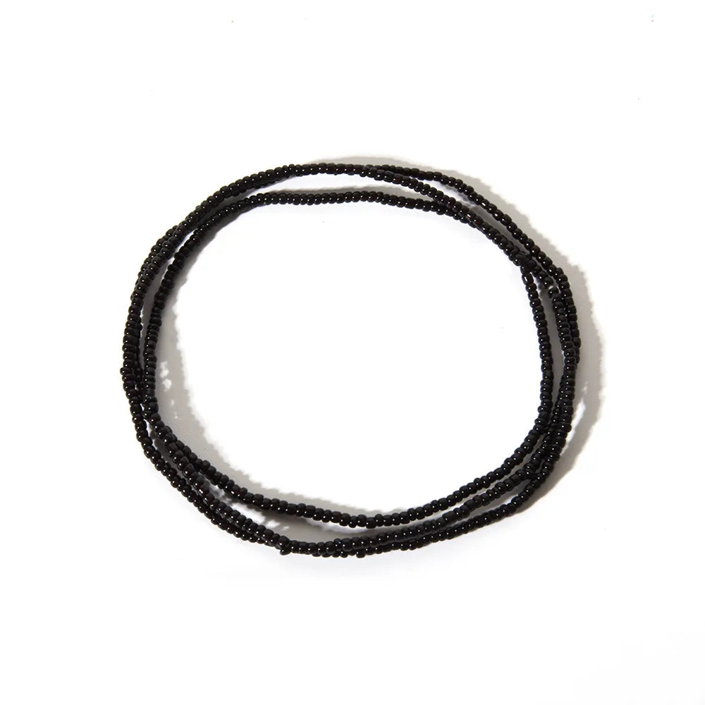 Bohemia Colorful Beaded Elasticity Waist Belly Chain for Women Girl 2023 Fashion Summer Beach Waistband Bikini Beads Jewelry