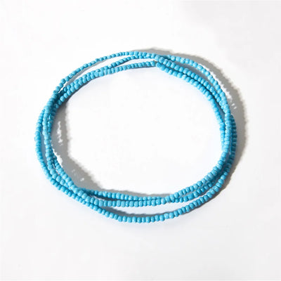 Bohemia Colorful Beaded Elasticity Waist Belly Chain for Women Girl 2023 Fashion Summer Beach Waistband Bikini Beads Jewelry