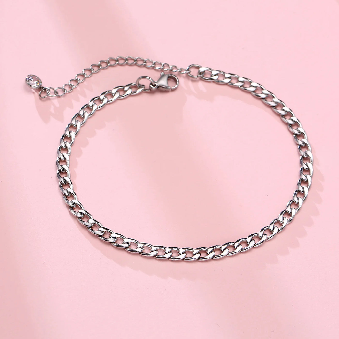 Figaro Chain Anklet for Men & Women, Everyday Adjustable Dainty Anklet