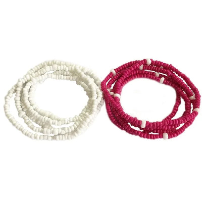 Bohemia Colorful Beaded Elasticity Waist Belly Chain for Women Girl 2023 Fashion Summer Beach Waistband Bikini Beads Jewelry