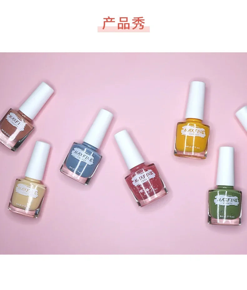 Air Dry Muslim Vegan Peel Off Water Based Halal Nail Polish Breathable