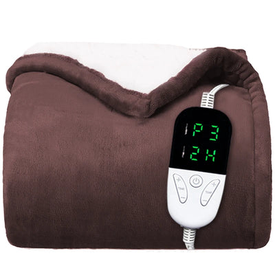 Heated Blanket-Electric Blanket,Soft Heated Throw Blanket with 6 Heating Levels & 4 Hours auto-Off,Over-Heat Protection