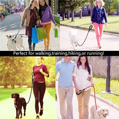 2M Pet Dog Leash with Soft Padded Handle Highly Reflective Dog Rope for Night Walking Suitable for Small Medium and Large Dogs