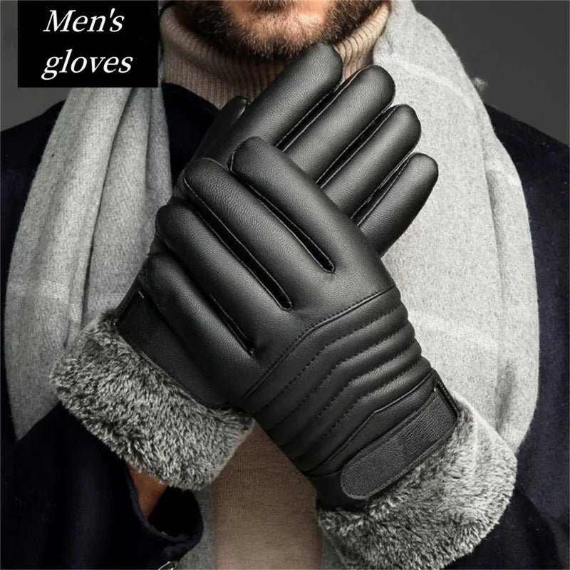 Winter -20 Degrees Cold-proof Ski Gloves Men Windproof Waterproof Keep Warm Gloves Touchscreen Anti Slip Soft Fluff Gloves