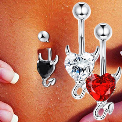 Steel Belly Button Rings Pink Crystal Piercing Navel Heart Style Navel Piercing Earring Belly Piercing Sexy Body Jewelry Ombligo