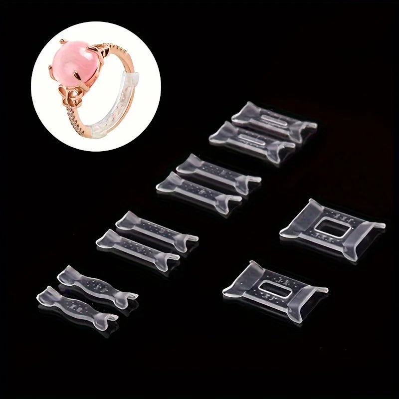 12 Rings/ Set, Adjustable Pad, Ring Size Adjuster, Fixed Loose Ring Size, Ring Reduction Pad, Essential for Wedding Rings