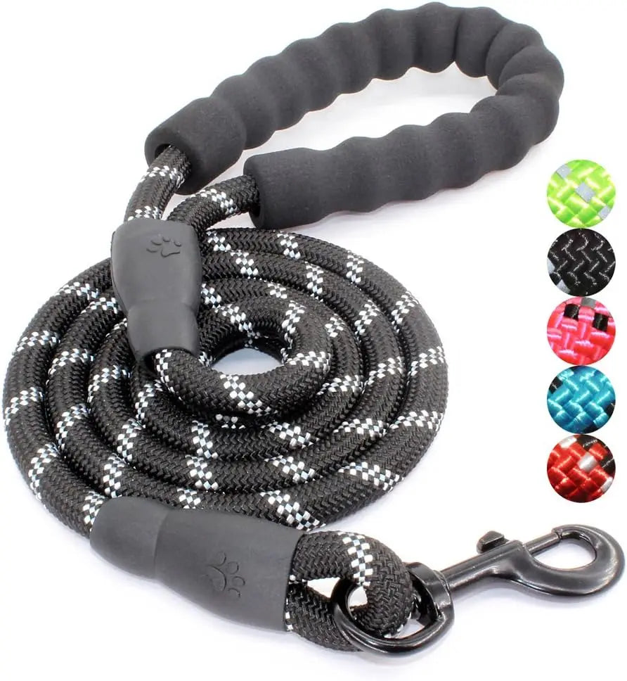 Dog leash, reflective at night, hand tight, suitable for large, medium, and small pet dogs