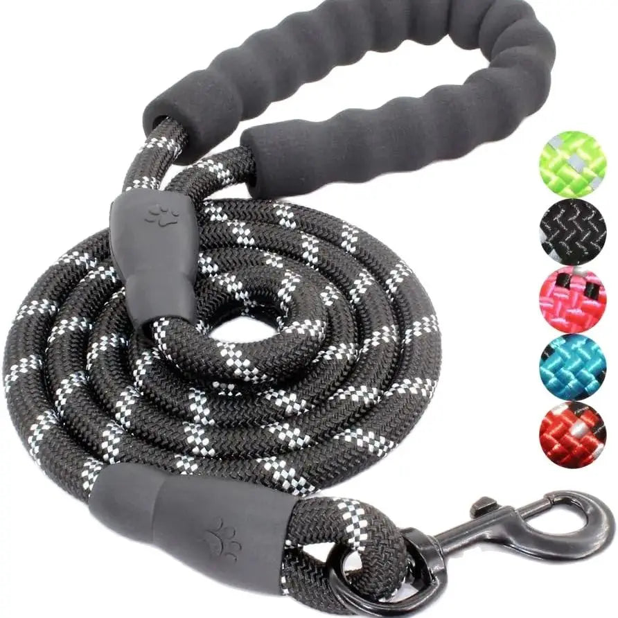 Dog leash, reflective at night, hand tight, suitable for large, medium, and small pet dogs