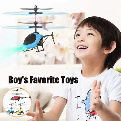 Remote Safe Fall-resistant RC Helicopters Drone Rechargeable Mini RC Drone Children Toys with Random Color Wings