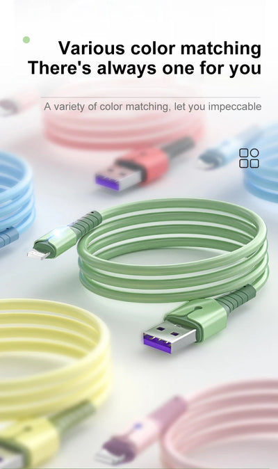 USB Cable for iPhone 14 13 12 11 Pro Max XS XR 6s 7 8 Plus iPad 3A Fast Charging Cable USB to ios Data Cable Quick Charger Wire