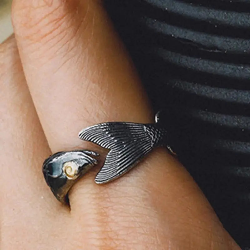 2025 New Elegant Fish Shaped Adjustable Rings for Everyday Wear or Parties Supplies