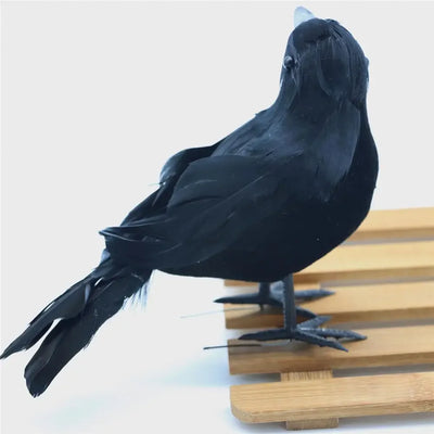 Halloween Decoracion Simulation Black Crow Raven Bird Repellent Pest Control Pigeon Repellent Garden Decoration Outdoor
