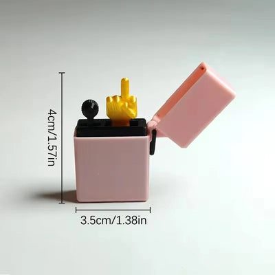 Fun Gag Birthday Gift Accessories Desk Decoration Surprise Gift Box Toys Middle Finger In The Box Supplies Crafts Decor Figurine