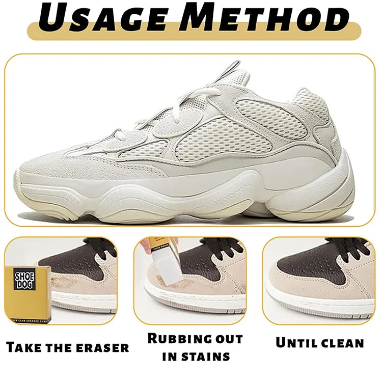 Eraser for Shoe Shine Cleaning Gadget White Shoe Stain Removal Rubber Polishing Tool for Cleaning Suede Sneakers