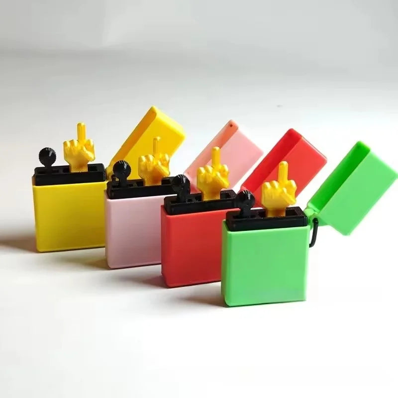 Fun Gag Birthday Gift Accessories Desk Decoration Surprise Gift Box Toys Middle Finger In The Box Supplies Crafts Decor Figurine