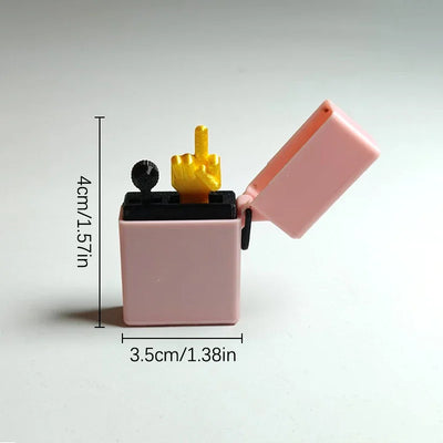 Fun Gag Birthday Gift Accessories Desk Decoration Surprise Gift Box Toys Middle Finger In The Box Supplies Crafts Decor Figurine