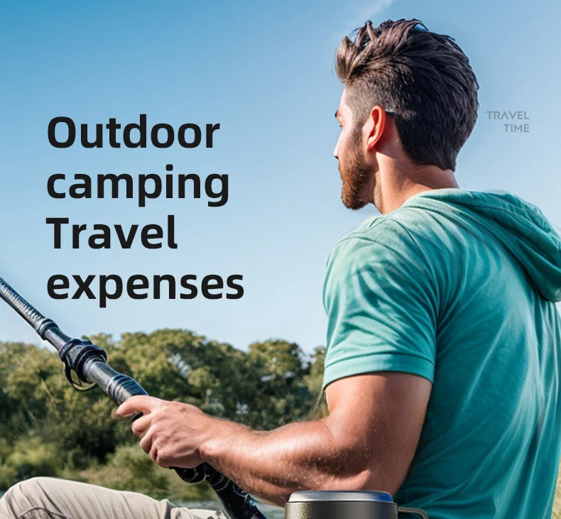 Stainless Steel Insulated Water Bottle with Handle Outdoor Portable Large Capacity Thermos Bottle,Keep Hot and Cold for 72H