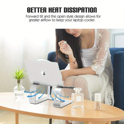 Vertical Laptop Stand Ergonomic Aluminum Laptop Computer Stand Laptop Riser Notebook Holder Stand Macbook Pro Support