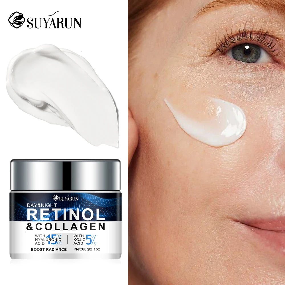 15% hyaluronic acid and 5% kojic acid moisturizer, rich in glycerin and retinol, tender, brighten, firm and improve rough skin