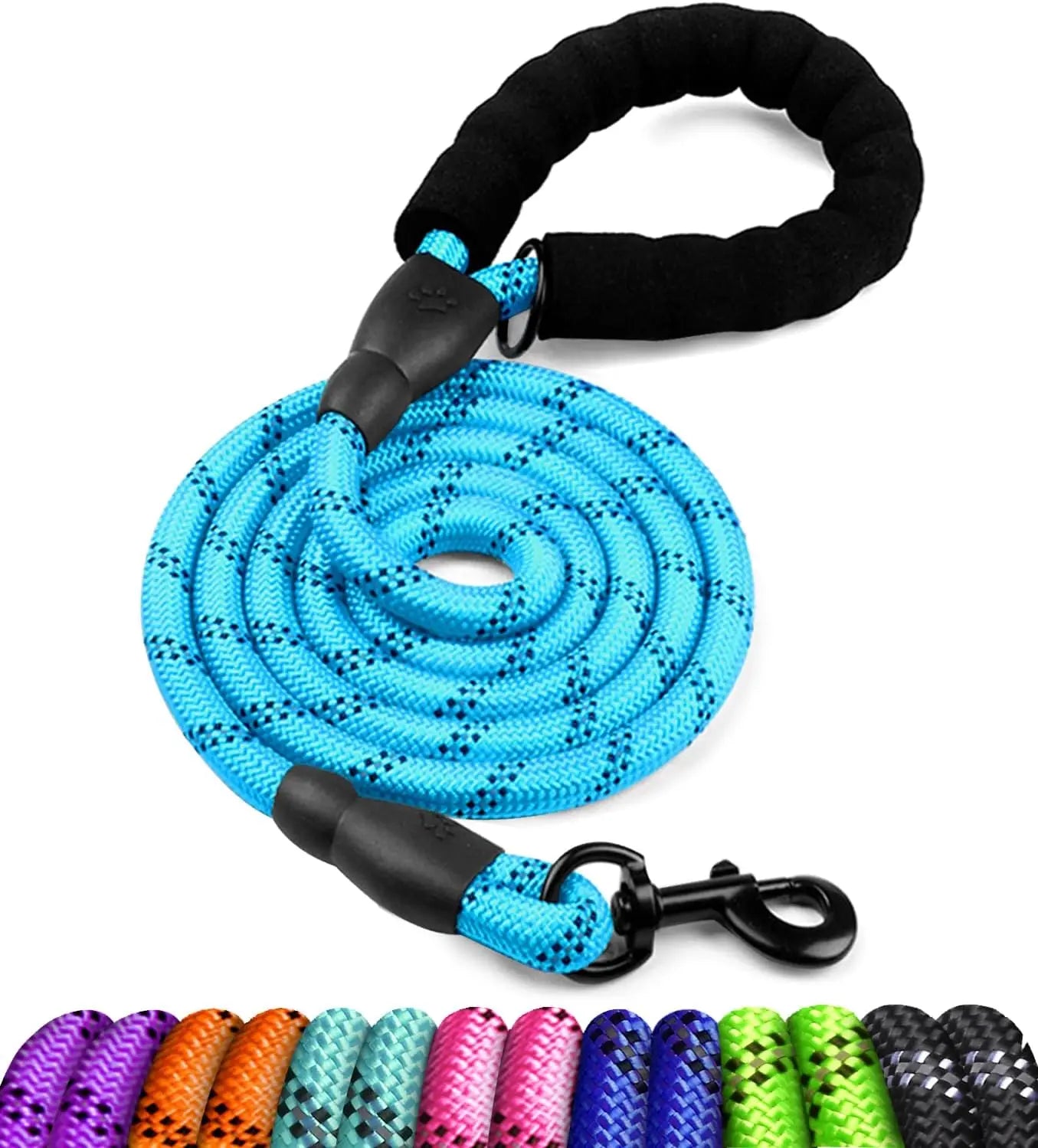 Dog leash, reflective at night, hand tight, suitable for large, medium, and small pet dogs