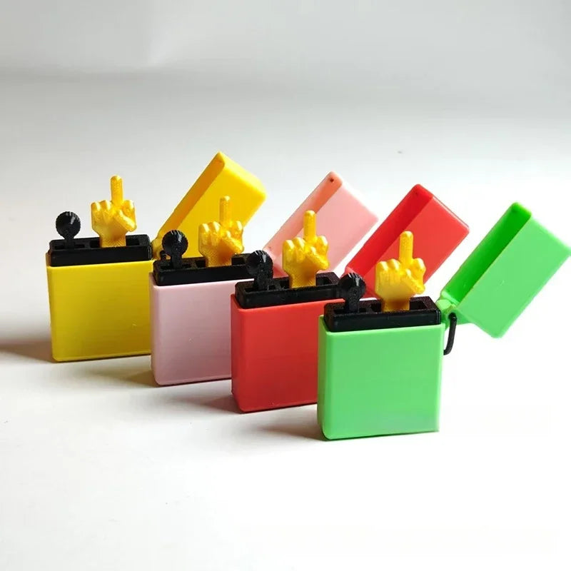 Fun Gag Birthday Gift Accessories Desk Decoration Surprise Gift Box Toys Middle Finger In The Box Supplies Crafts Decor Figurine