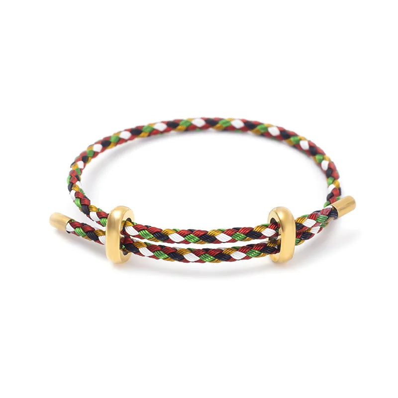 BenS High quality Wire Rope Bangle For Women Colorful Handmade DIY Men Bracelets Adjustable rope Bracelet Jewelry wholesale B13