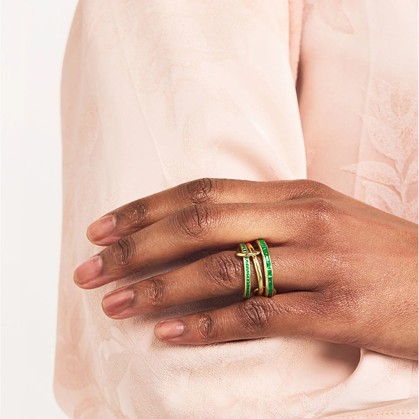 Dainty Stackable Rings for Women Luxury CZ Zircon Shiny Round Circle Ring Paper Clip Simple Combination Jewelry Gifts Wholesale