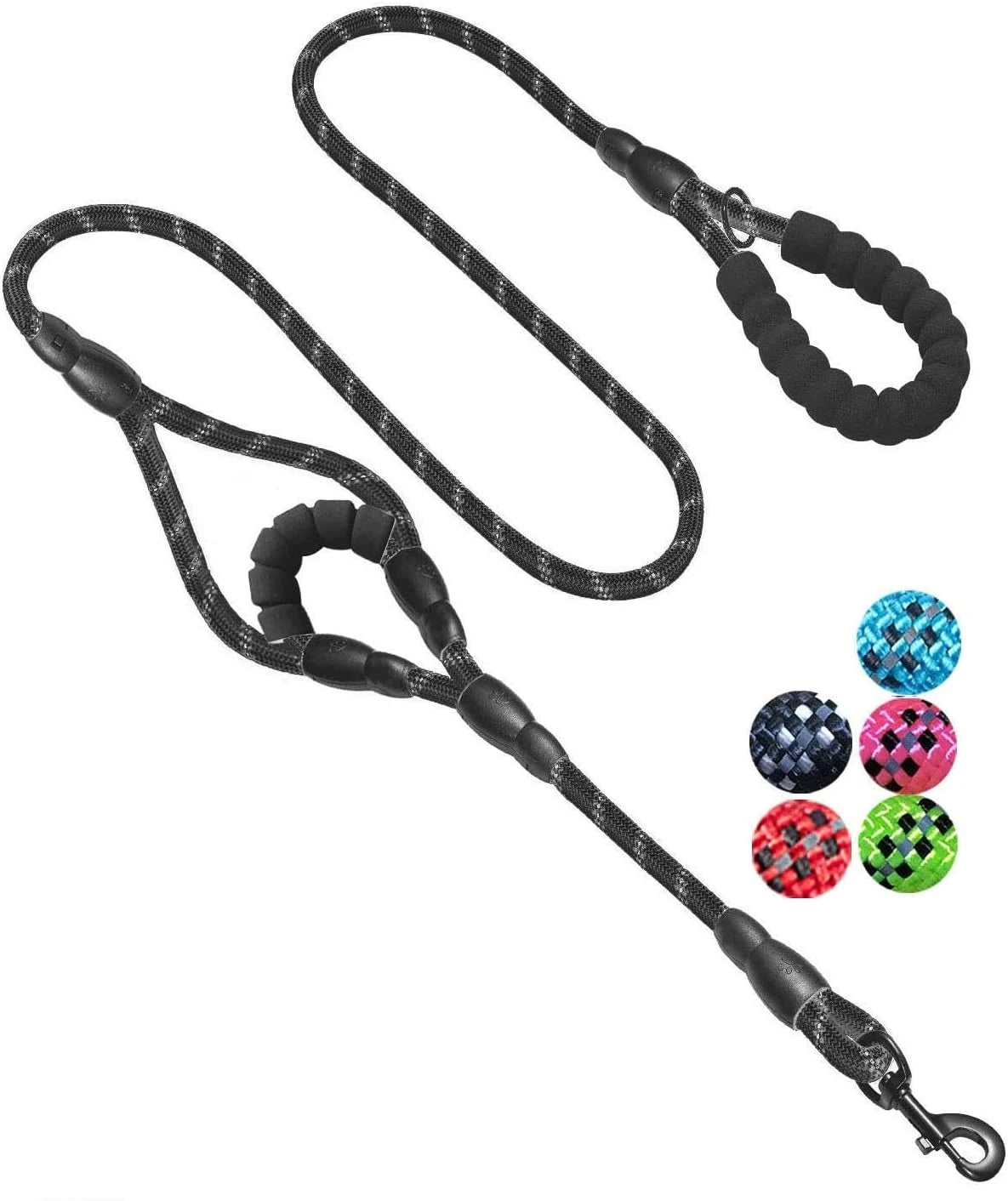 Dog leash, reflective at night, hand tight, suitable for large, medium, and small pet dogs