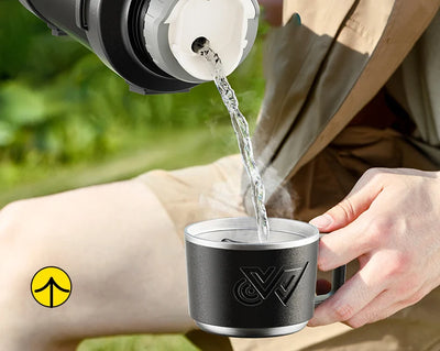 Stainless Steel Insulated Water Bottle with Handle Outdoor Portable Large Capacity Thermos Bottle,Keep Hot and Cold for 72H