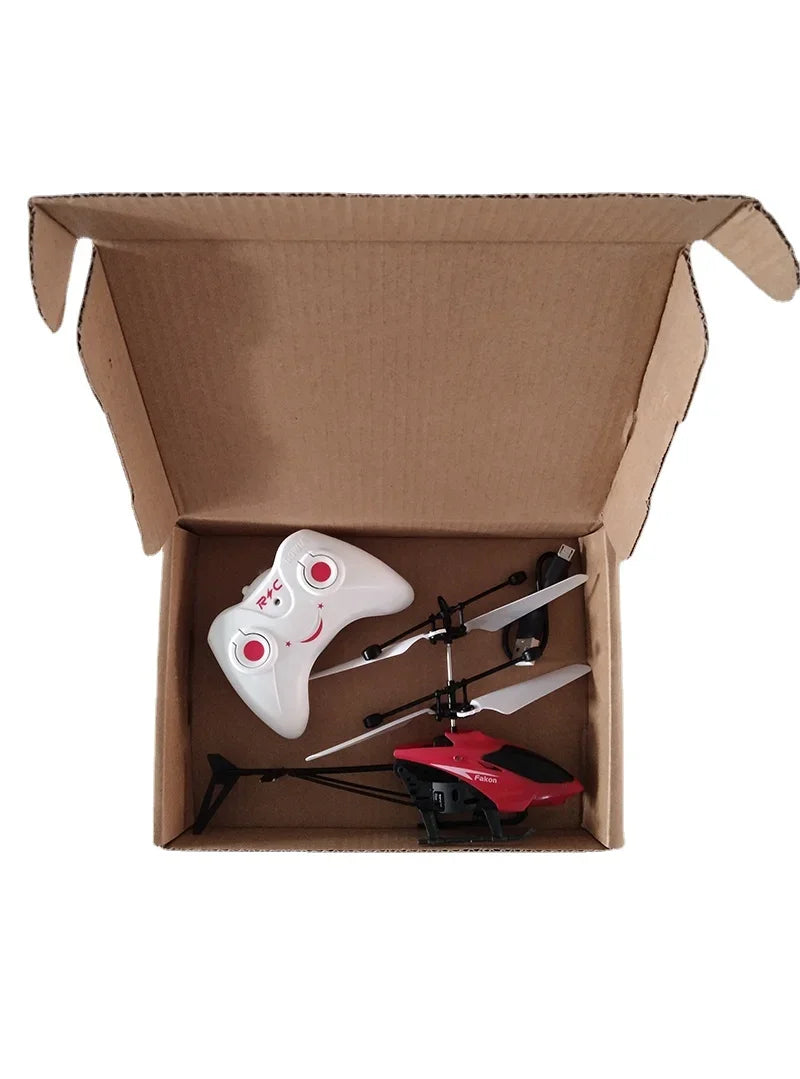 Remote Safe Fall-resistant RC Helicopters Drone Rechargeable Mini RC Drone Children Toys with Random Color Wings