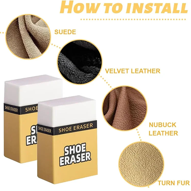 Eraser for Shoe Shine Cleaning Gadget White Shoe Stain Removal Rubber Polishing Tool for Cleaning Suede Sneakers