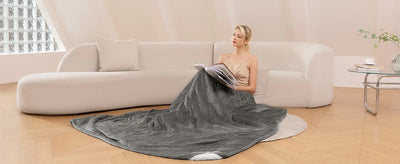 Heated Blanket-Electric Blanket,Soft Heated Throw Blanket with 6 Heating Levels & 4 Hours auto-Off,Over-Heat Protection