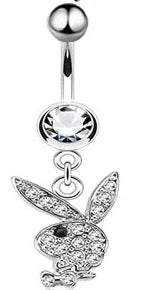 Belly Button Rings for Women Bunny Navel rings Gold color Rabbit Belly Rings Gem stone Belly Piercing Jewelry Body Jewelry