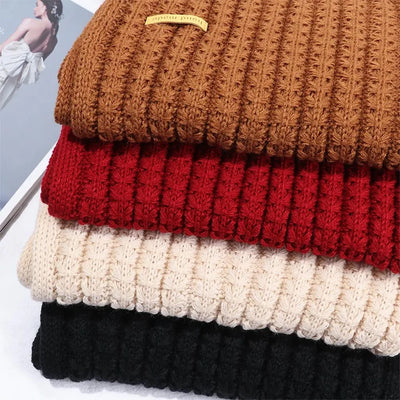 Winter Scarf Women Mens Thick Cable Knit Wrap Chunky Long Warm Scarf for Travel Office Warm Cashmere Scarves Neckercheif