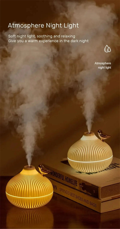 Humidifier Scented  Creative Onion Shape Can Do Night Light Quiet Sleep Desktop Office Air Conditioning Room Water Supply USB ﻿