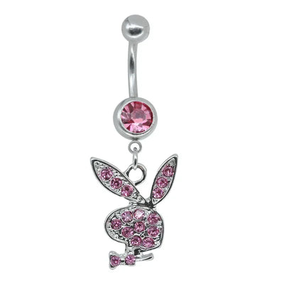 Belly Button Rings for Women Bunny Navel rings Gold color Rabbit Belly Rings Gem stone Belly Piercing Jewelry Body Jewelry