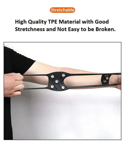 8 Teeth Ice Gripper Spike for Shoes Winter Outdoor Anti-Slip Hiking Mountain Climbing Ice Snow Crampons Anti-slip Shoe Covers