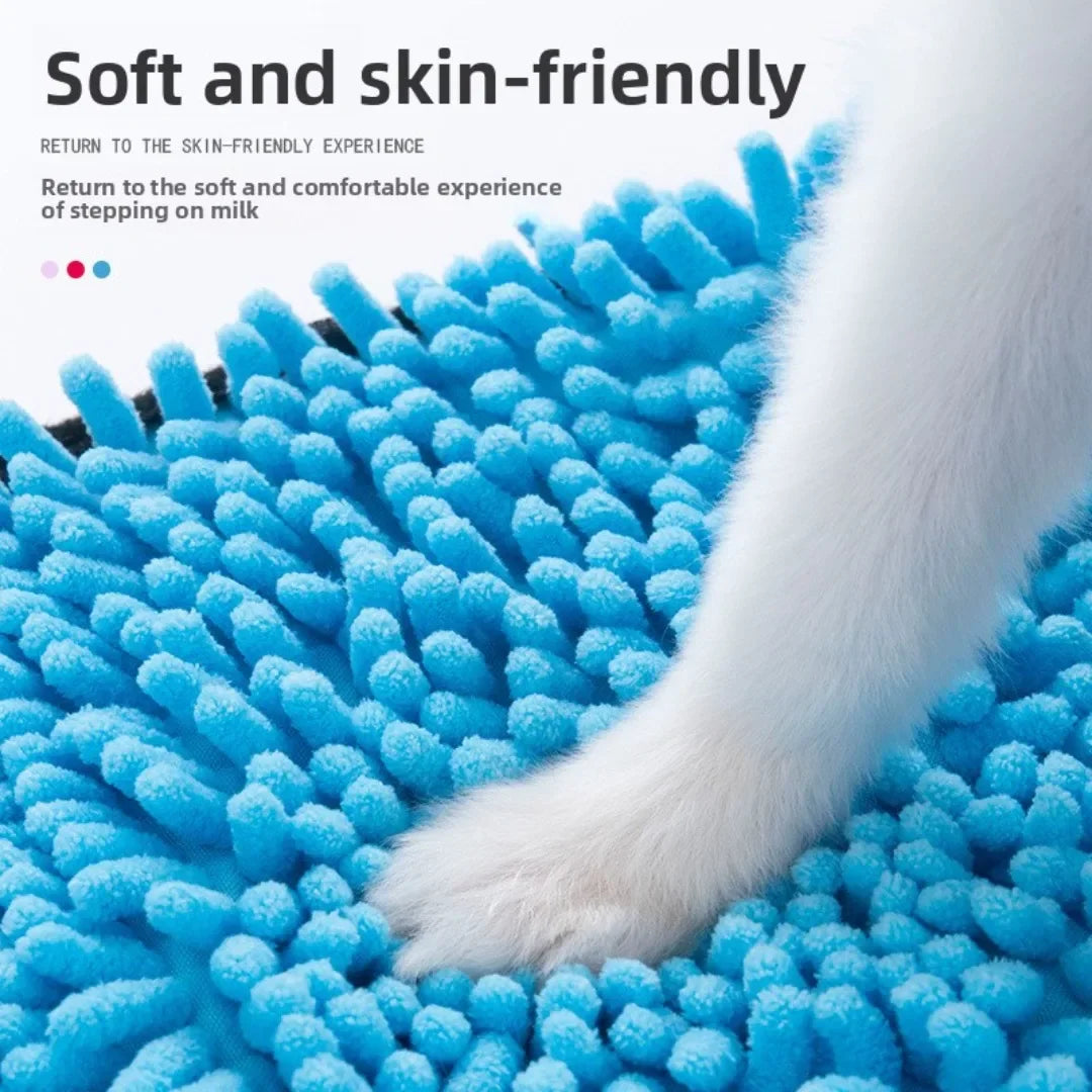 Super Absorbent Pet Bath Towel Quick-drying Cat Towels Convenient Soft Bath Robe Dry Pet Cleaning Washcloth Dog Accessories