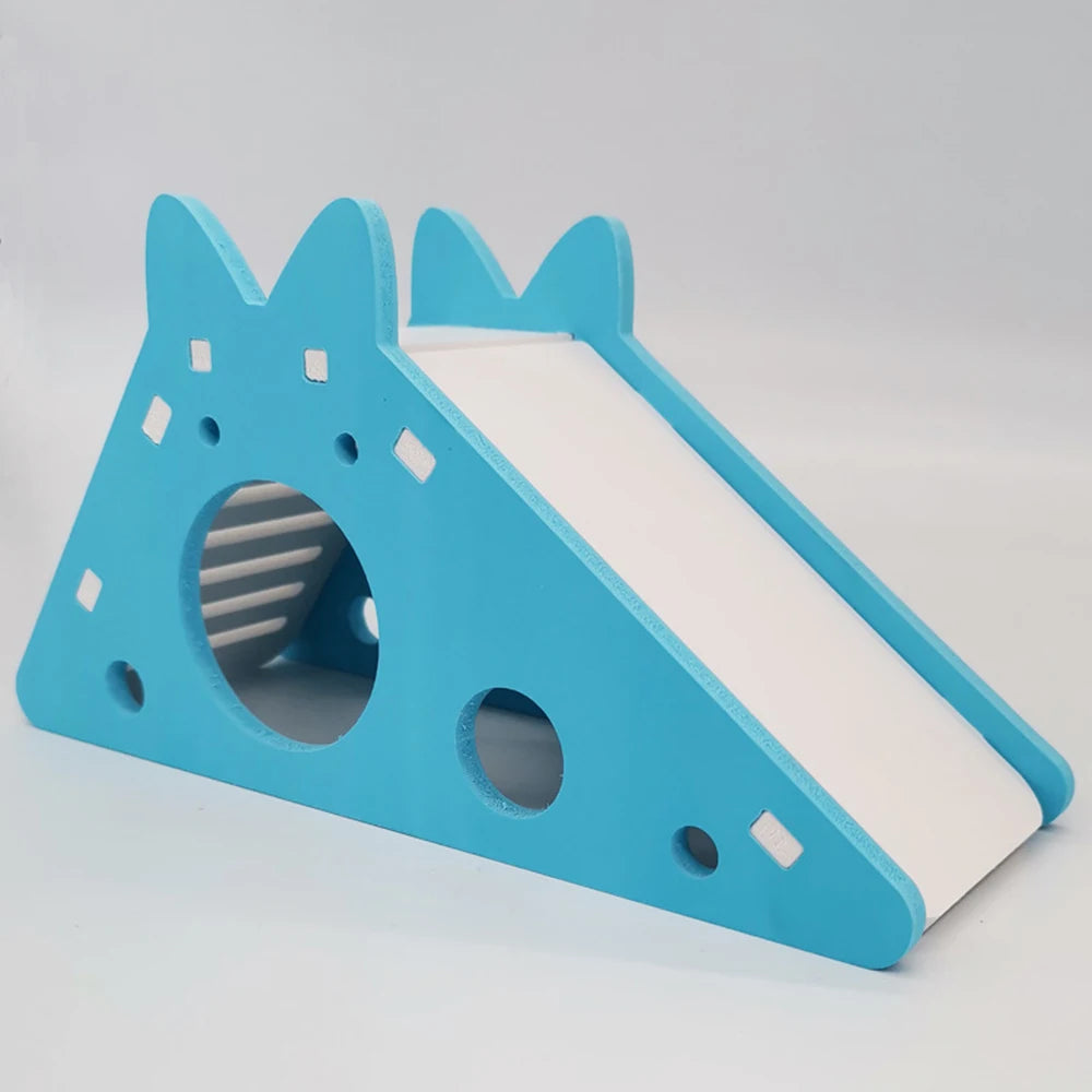 1PC Colorful Pet Hamster House with Stair and Slides Home DIY Hideout Toys Living for Squirrels Gerbils Hamsters Small Animals