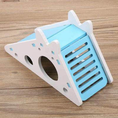 1PC Colorful Pet Hamster House with Stair and Slides Home DIY Hideout Toys Living for Squirrels Gerbils Hamsters Small Animals