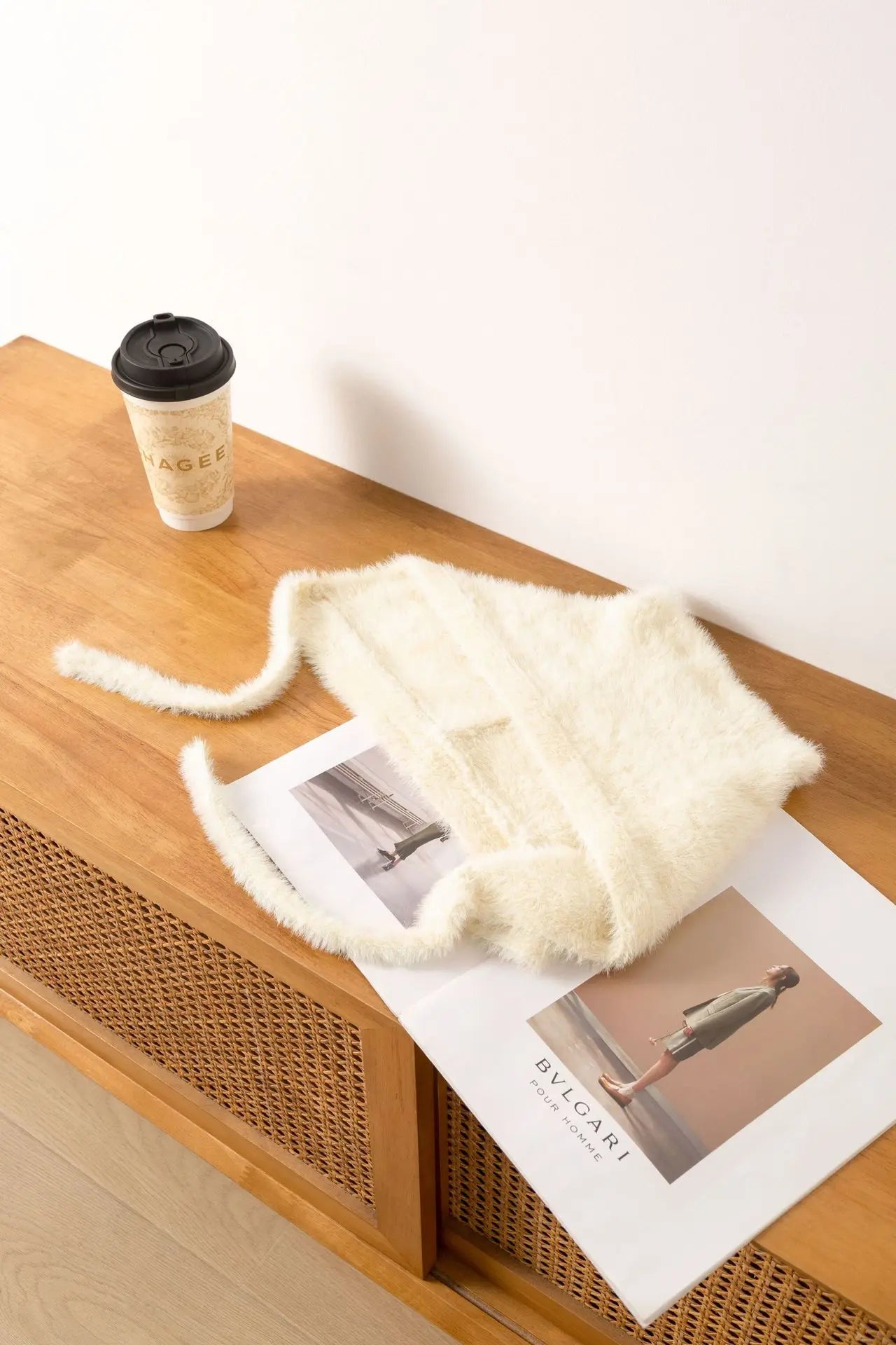 Winter Mink Velvet Fur Beanies for Women Men Cute Bear Ear Knitted Hat Crimped Straps Pullover Hat Hoody Balaclava Mom Gift