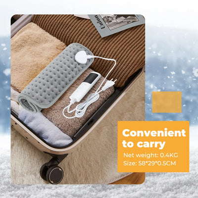 Electric Heating Blanket Thermal Pads Warmer 9 Levels Heated Mat Soft&Safe Winter Body Back Leg Warmer Pads Home Use  60*30cm