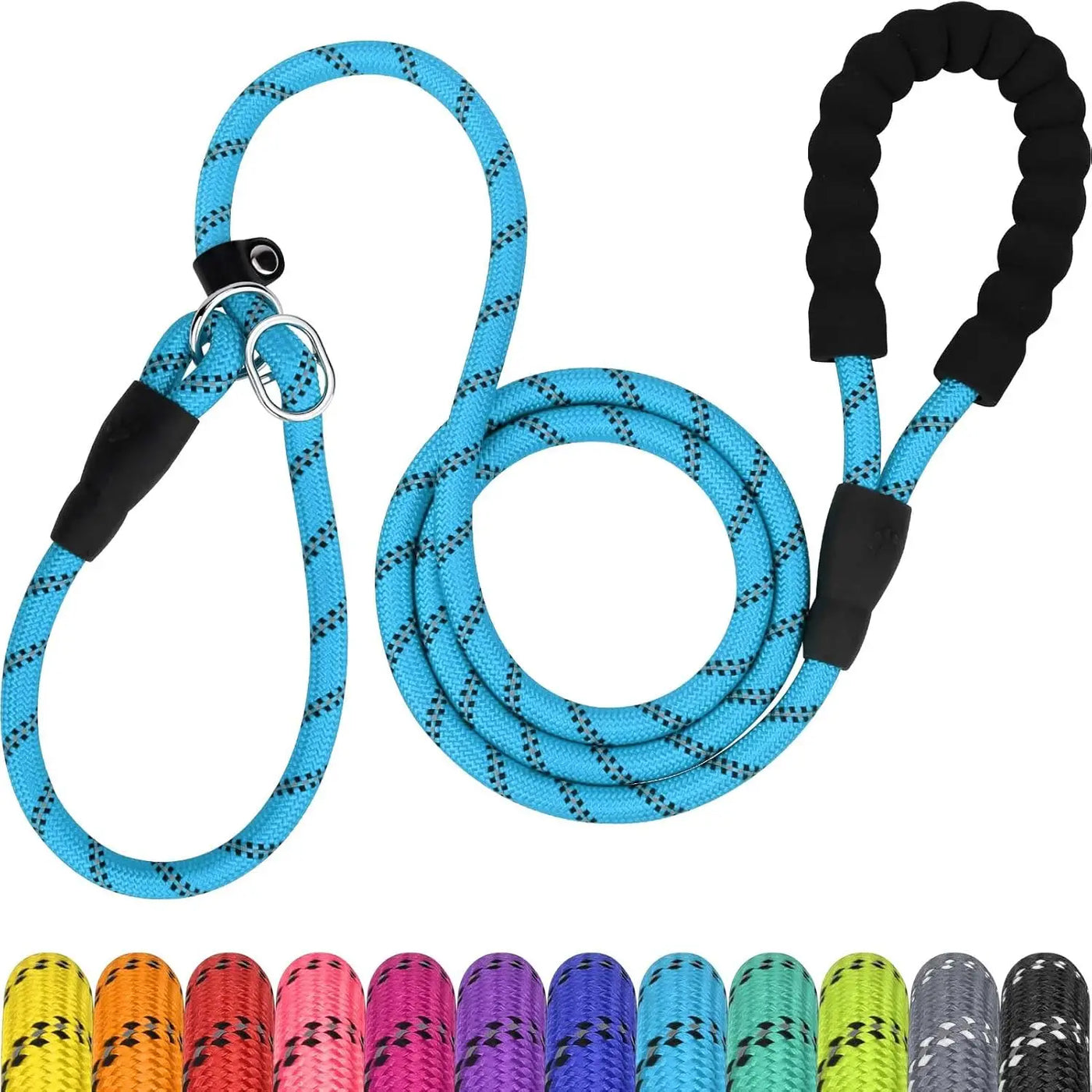 Dog leash, reflective at night, hand tight, suitable for large, medium, and small pet dogs
