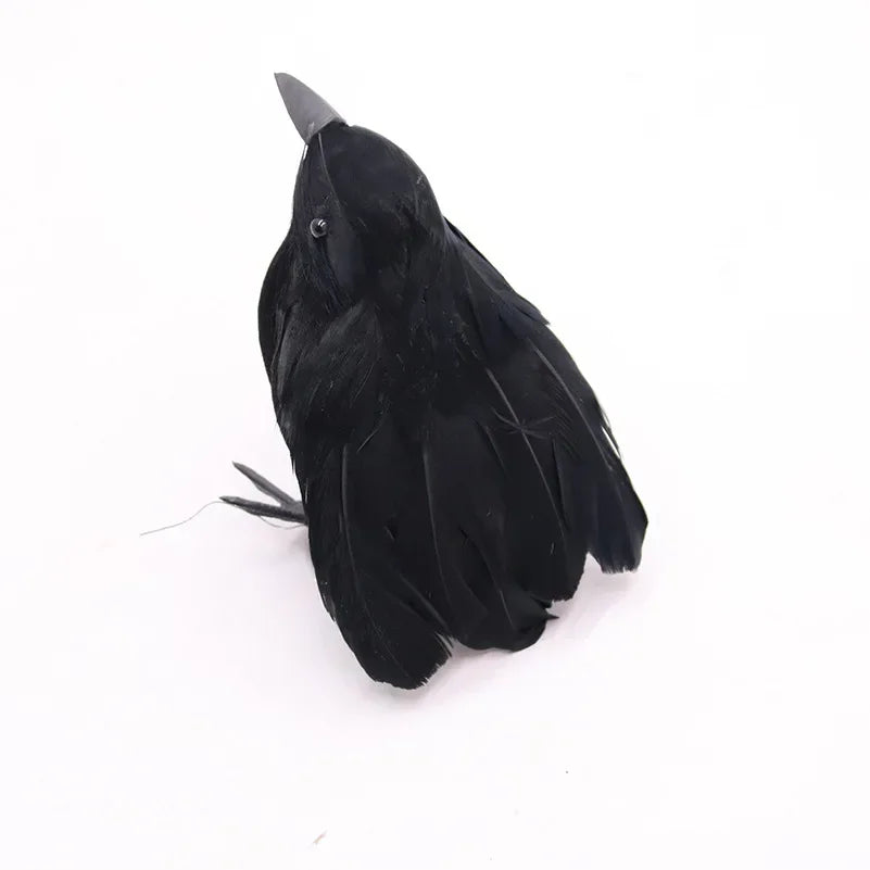Halloween Decoracion Simulation Black Crow Raven Bird Repellent Pest Control Pigeon Repellent Garden Decoration Outdoor
