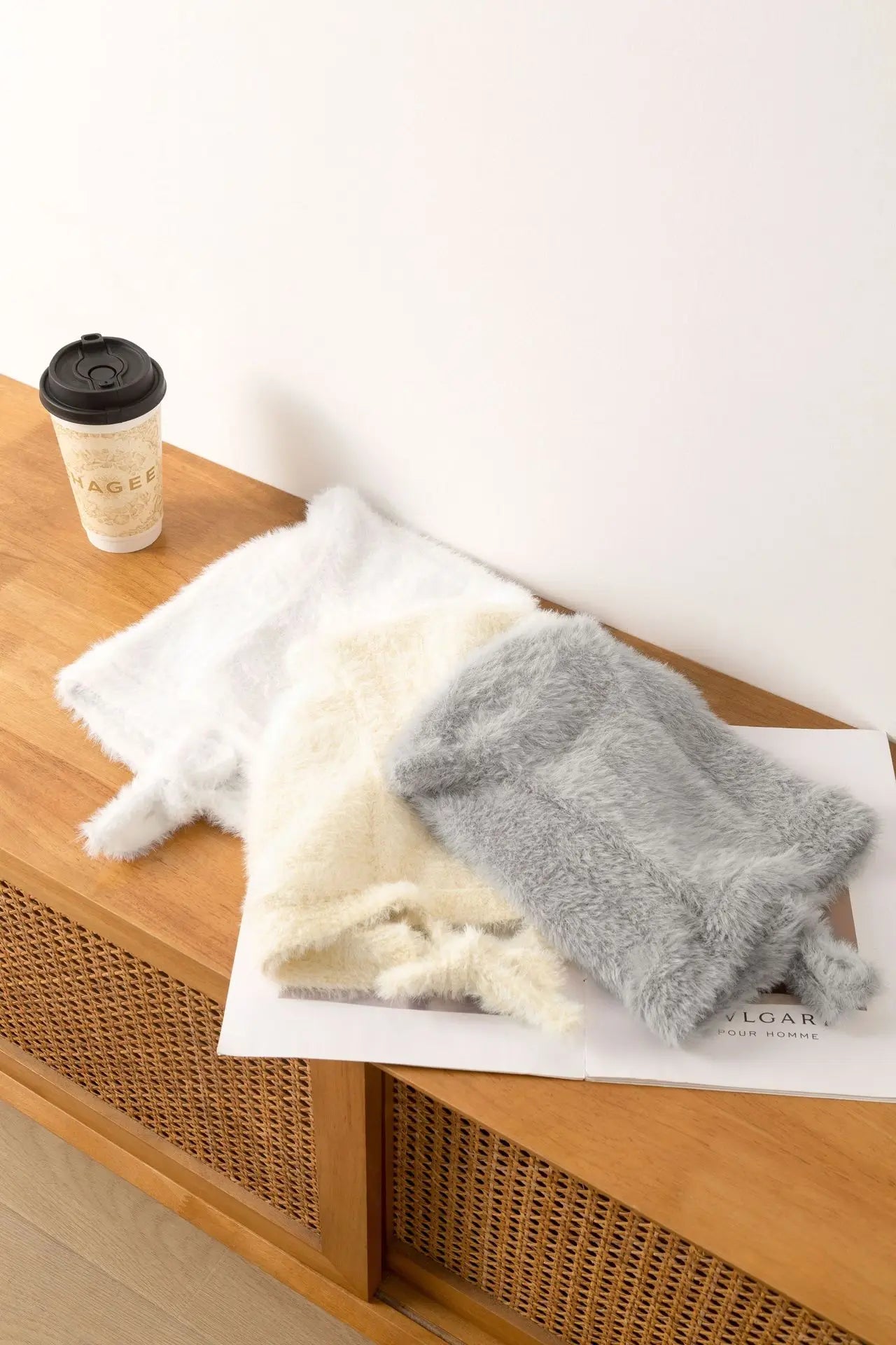 Winter Mink Velvet Fur Beanies for Women Men Cute Bear Ear Knitted Hat Crimped Straps Pullover Hat Hoody Balaclava Mom Gift